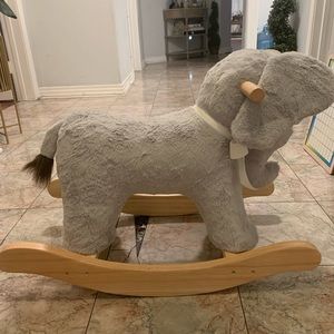 Pottery Barn kids elephant rocker. Like new. Name can be sanded off.